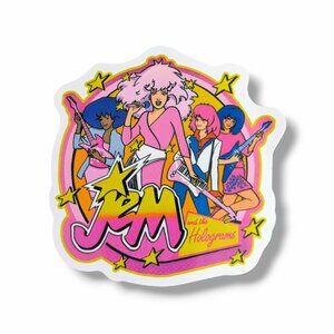 Jem and the Holograms Vinyl Sticker (KK32): Band Logo, 2.25 in.